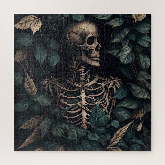 Skeleton in Plants Jigsaw Puzzle (Vertical)