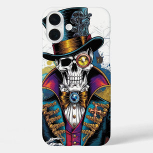 Skeleton in Victorian Elegance iPhone 16 Plus Case