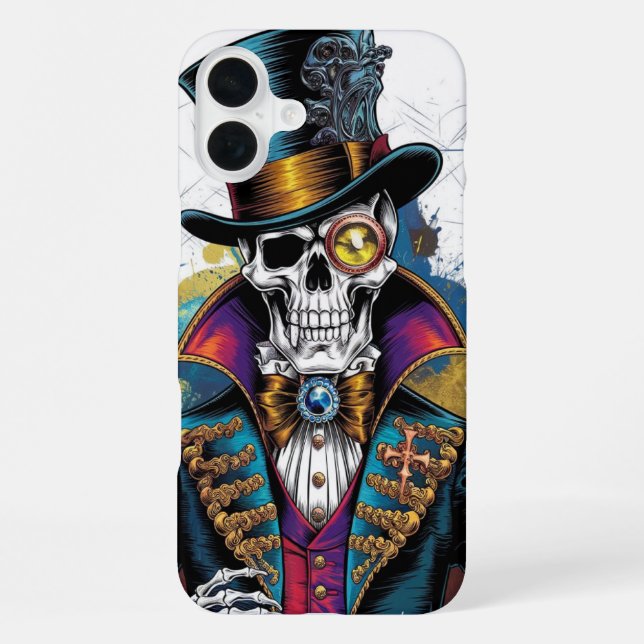 Skeleton in Victorian Elegance iPhone Case (Back)
