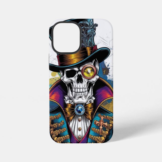 Skeleton in Victorian Elegance iPhone Case (Back)