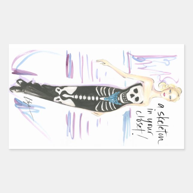 Skeleton In Your Closet Sticker (Front)