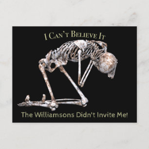 Skeleton Invitation du parti Halloween avec texte 