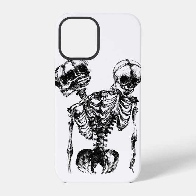 Skeleton iPhone Case Dark Aesthetic (Back)