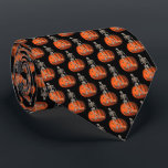 Skeleton Jack O Lantern Cute Halloween Tie<br><div class="desc">Whimsical skeleton sitting on a mean looking Jack O Lantern funny Halloween neck tie.   You can change the background color of this tie by clicking on Customize,  and then Background Color.  Please visit my gallery to see more Halloween cards and gifts. Thanks for stopping by Smilin' Eyes Treasures!</div>