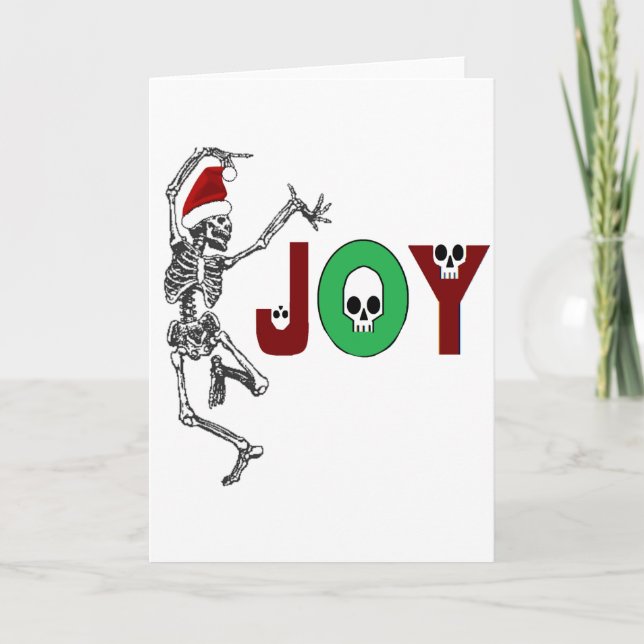 Skeleton Joy Holiday Card (Front)