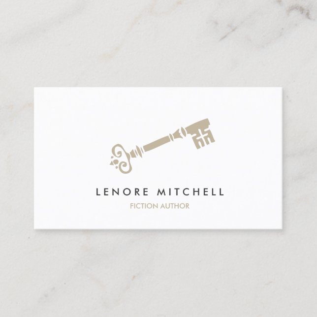 SKELETON KEY BUSINESS CARD FOR AUTHORS & WRITERS (Front)