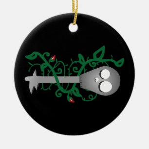 Skeleton Key Ceramic Ornament