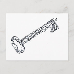 Skeleton Key Postcard