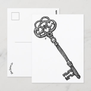 Skeleton Key Postcard