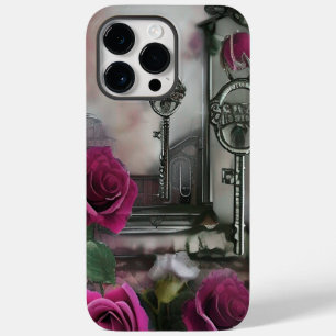 Skeleton Key Roses Fantasy Artwork Art Case-Mate iPhone 14 Pro Max Case