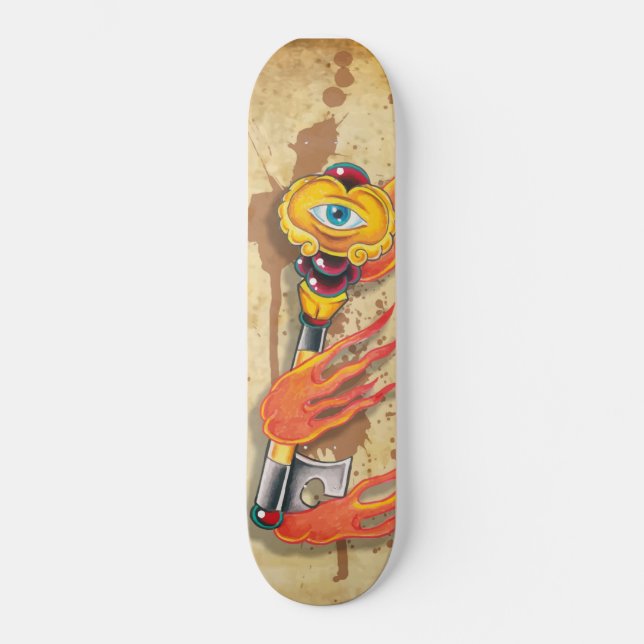 Skeleton Key Skateboard (Front)