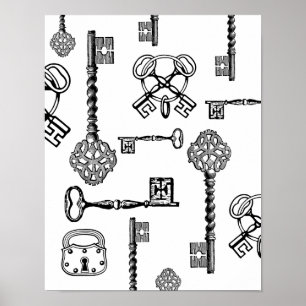 Skeleton Keys & Locks Poster