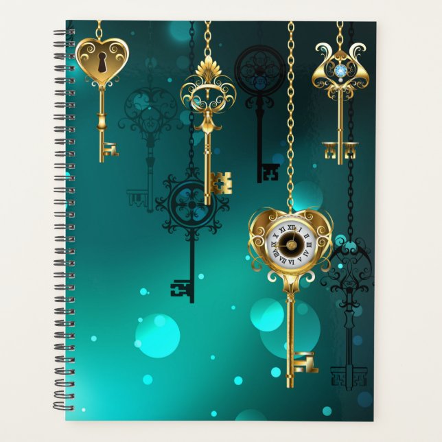 Skeleton Keys on Green Background (Devant)