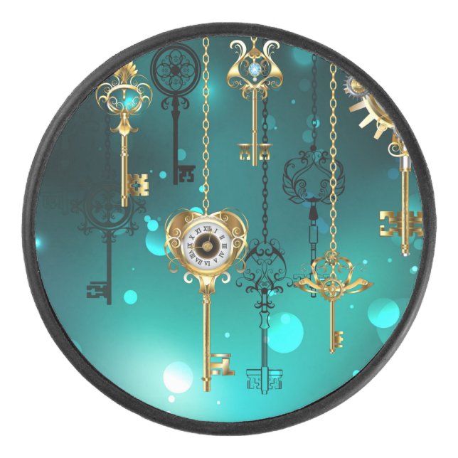 Skeleton Keys on Green Background (Devant)