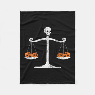 Skeleton Lawyer Halloween Sarcastic Law Student Ha Fleece Blanket