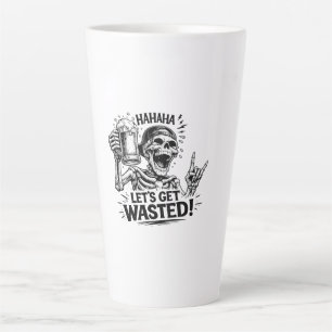 Skeleton: Let’s Get Wasted Latte Mug