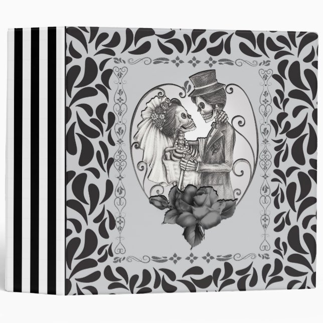 Skeleton Love Couple Marriage Dance Binder (Front/Spine)