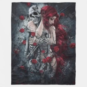 SKELETON LOVER FLEECE BLANKET