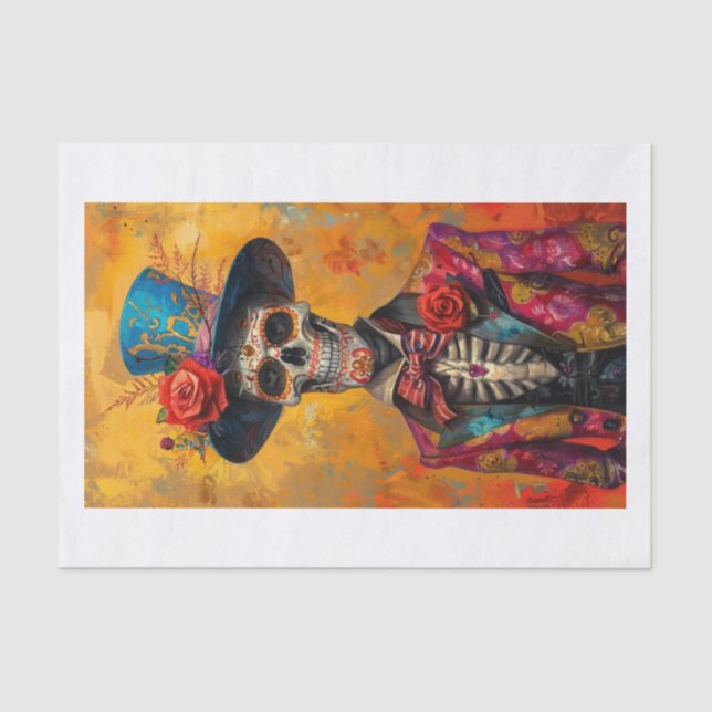 Skeleton Lyfe10 Tissue Paper (Front)