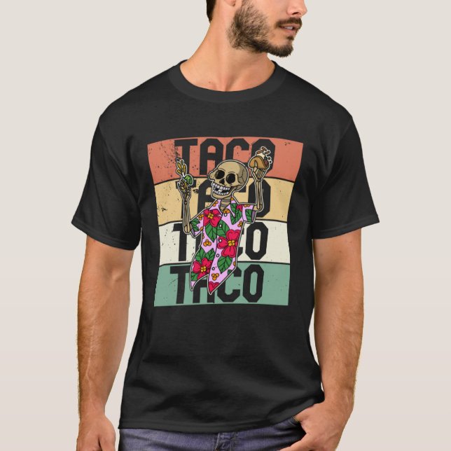 Skeleton Mexico Mexican Mexican Nacho Summer  7 T-Shirt (Front)