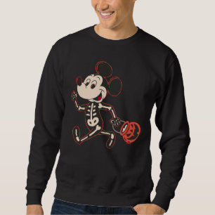 Skeleton Mickey on Halloween Sweatshirt