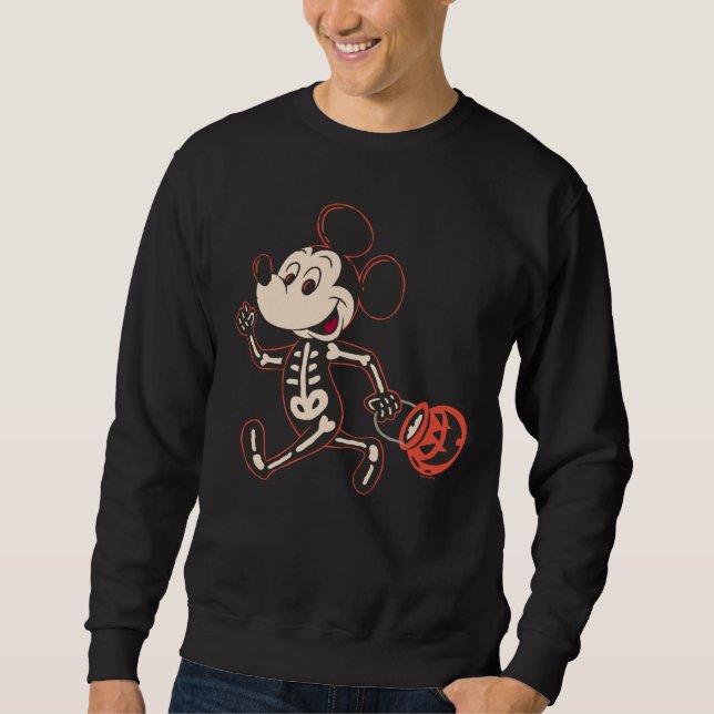 Skeleton Mickey on Halloween Sweatshirt (Front)