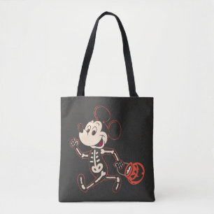 Skeleton Mickey on Halloween Tote Bag