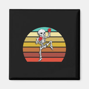 Skeleton Muay Thai Halloween Kickboxing Mma  Magnet