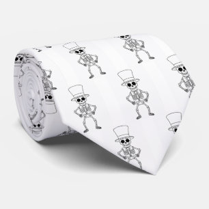 Skeleton necktie