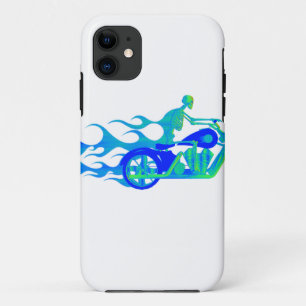 Skeleton on a Motorcycle iPhone 11 Case