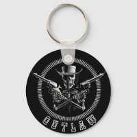 Skeleton Outlaw Key Rings