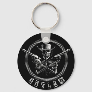 Skeleton Outlaw Key Rings