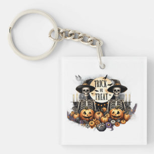 Skeleton Party Keychain