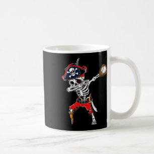 Skeleton Pirate & Baseball Ball Halloween Cost Coffee Mug