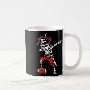 Skeleton Pirate & Football Ball Halloween Cost Coffee Mug