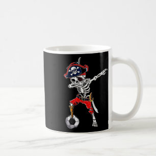 Skeleton Pirate & Soccer Ball Halloween Costum Coffee Mug