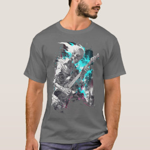 Skeleton playing guitar Rock Shredding Guitar 1 1 T-Shirt