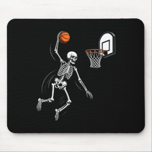 Skeleton Playing Sketll Funny Halloween Men Boy Ki Mouse Pad