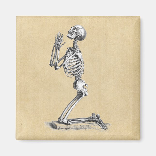 Skeleton Praying Magnet (Front)