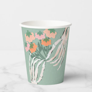 Skeleton Pumpkin Bouquet Halloween   Paper Cups