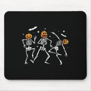 Skeleton Pumpkin Halloween Mouse Pad
