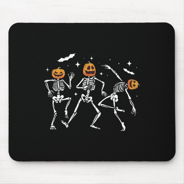 Skeleton Pumpkin Halloween  Mouse Pad (Front)