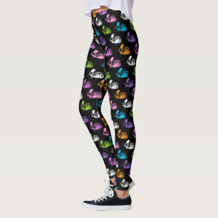 Skeleton Rabbit Pattern Leggings