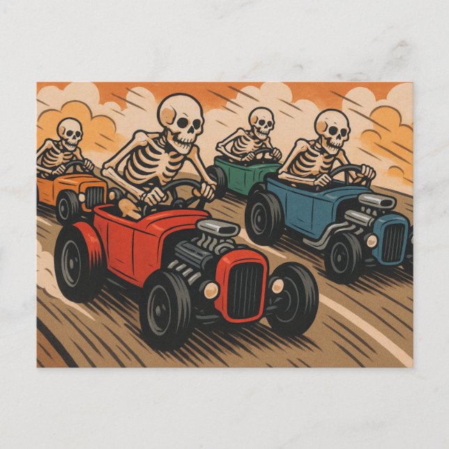 Skeleton Race Postcard (Front)