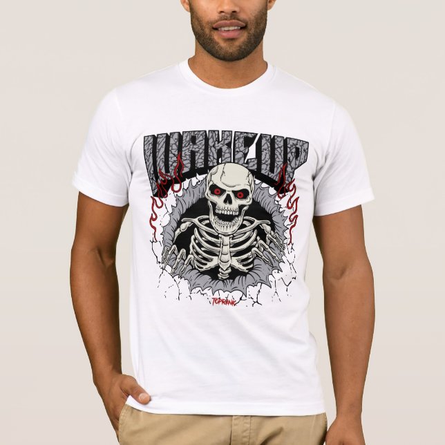 Skeleton Resurgence Poster Graphic T-Shirt (Front)