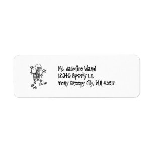 Skeleton Return Address Label