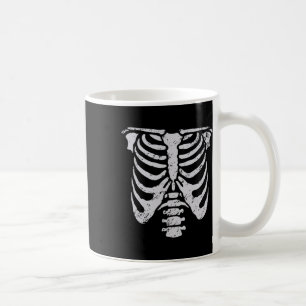 Skeleton Rib Cage Flower Easy Halloween Costume Coffee Mug