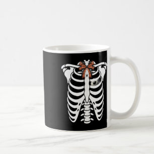 Skeleton Rib Cage Halloween Footll Soccer Costume Coffee Mug