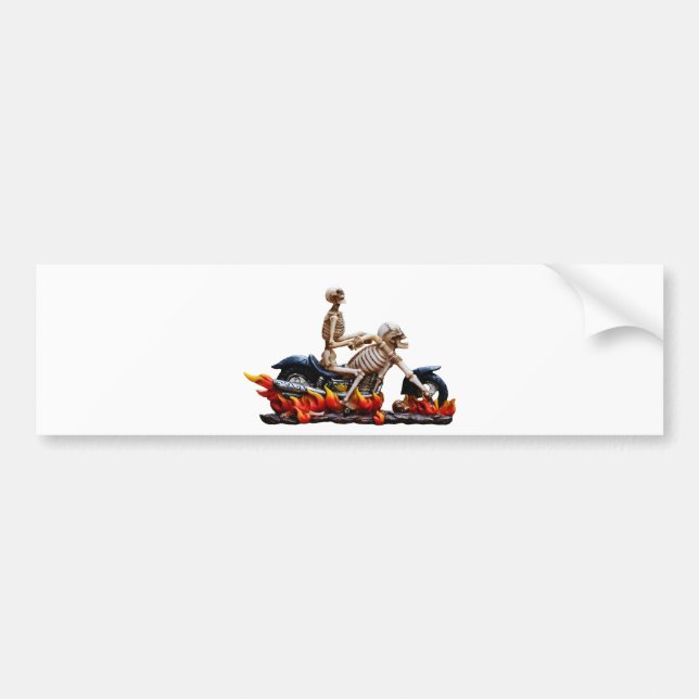 Skeleton Rider Bumper Sticker (Front)