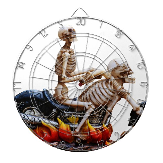 Skeleton Rider Dartboard (Front)